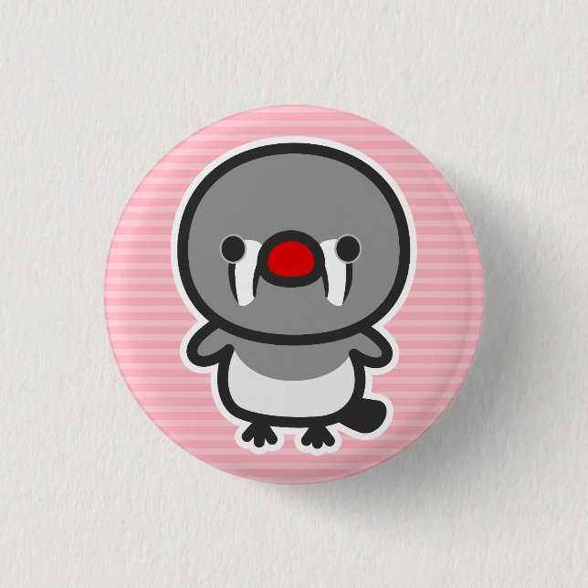 female Sunda zebra finch 3 Cm Round Badge (Front)