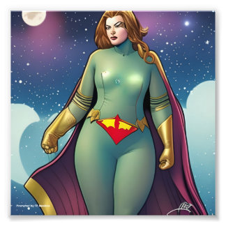 Female Superhero Photo Print