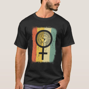 Female Symbol Fist Feminist Women's Right Feminism T-Shirt
