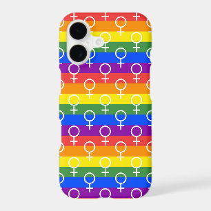 Female Symbol Rainbow Pattern