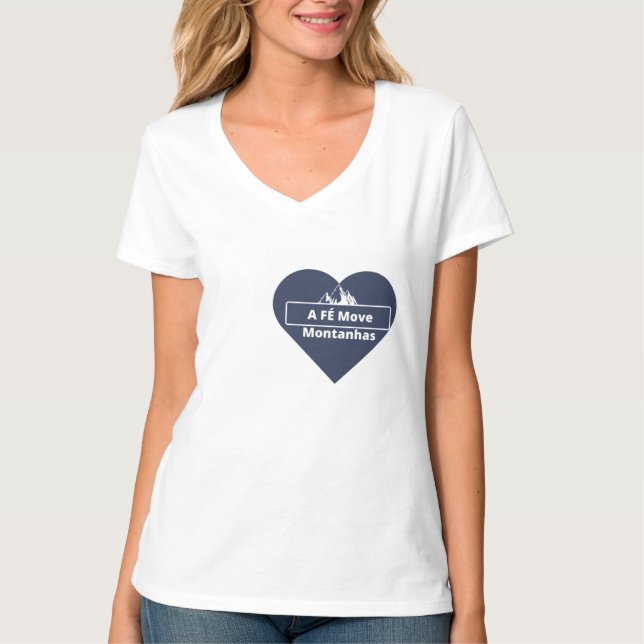 Female T-shirt Heart Faith (Front)