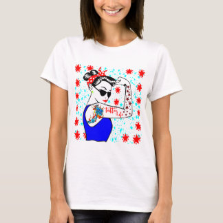 Female Tattoo Life 2 #USAPatriotGraphics  © T-Shirt