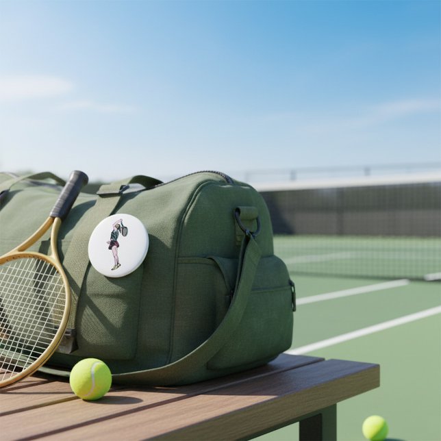 Female Tennis Player  7.5 Cm Round Badge (Creator Uploaded)