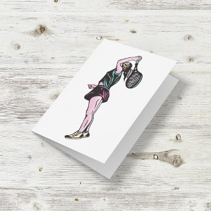 Female Tennis Player Card