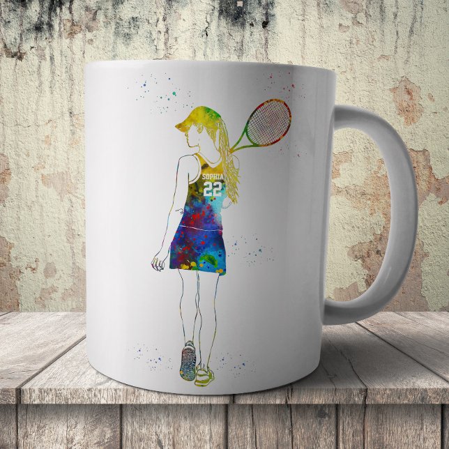 Female Tennis Player Coffee Mug (Creator Uploaded)