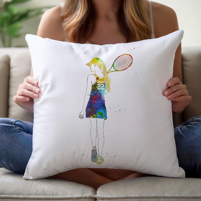 Female Tennis Player Cushion (Creator Uploaded)