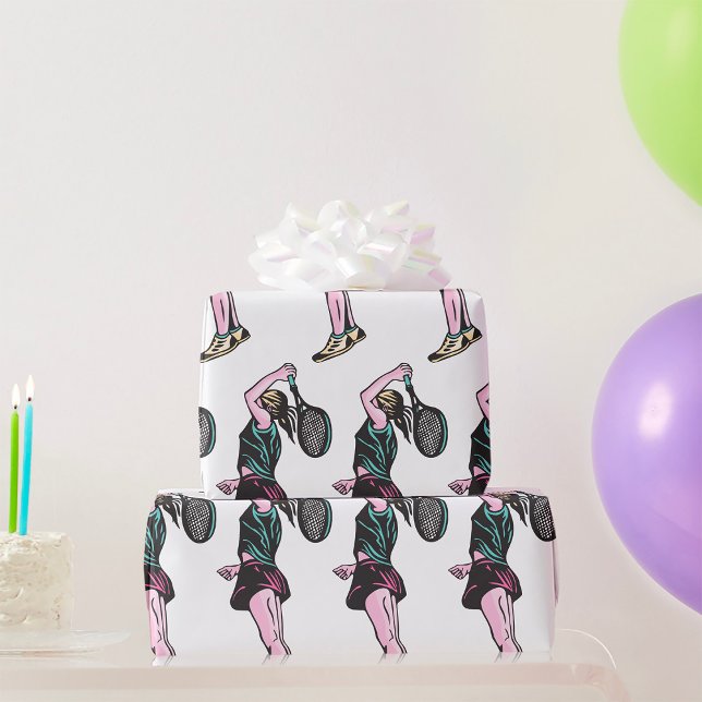 Female Tennis Player  Wrapping Paper (Creator Uploaded)