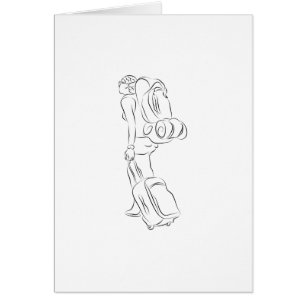 Female Traveller Drawing