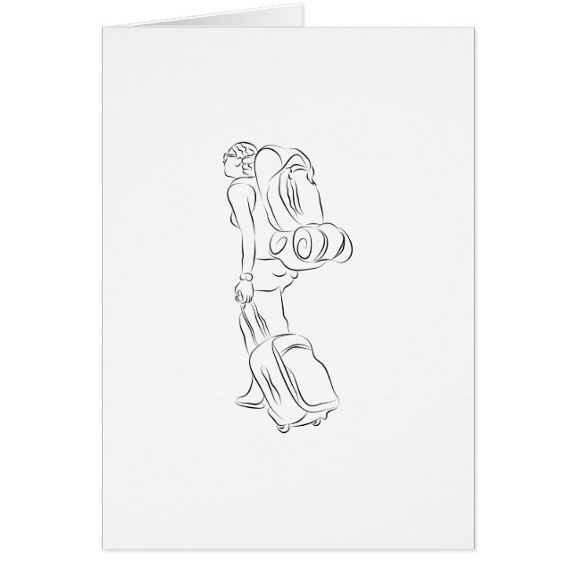 Female Traveller Drawing (Front)