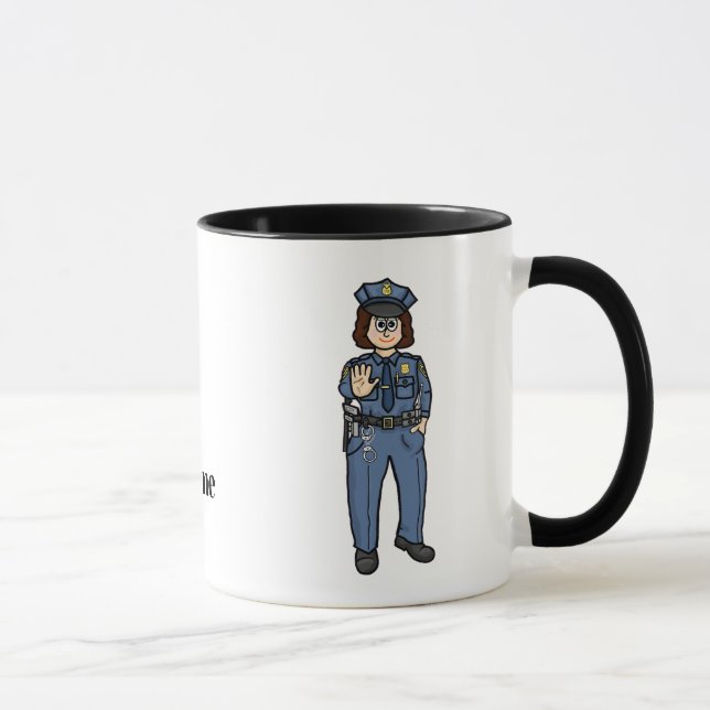 Female U.S. Border Patrol Agent Name Mug (Right)