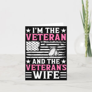 Female Veteran And Veterans Wife Women Veteran Mum Card