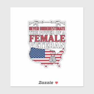 Female Veteran Power Patriotic Vintage Shirt Desig