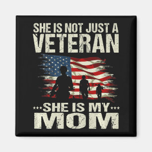 Female Veteran's Kids  She is not just a veteran S Magnet