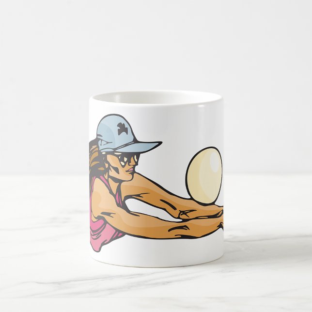 Female Volleyball Player Coffee Mug (Creator Uploaded)