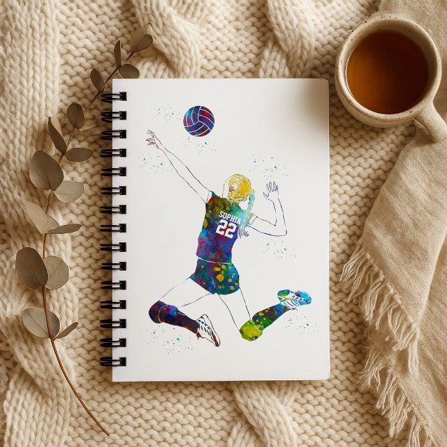 Female Volleyball Player Notebook (Creator Uploaded)