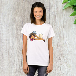 Female Volleyball Player T-Shirt
