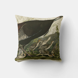 Female Wild Turkey from Audubon's Birds of America Cushion