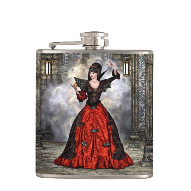 Female Wizard Hip Flask (Front)