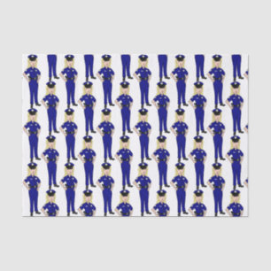 Female Women Police Officer Tissue Paper
