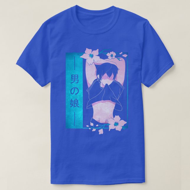 Femboy Anime Boy Japanese Pastel Goth Aesthetic Sa T-Shirt (Design Front)