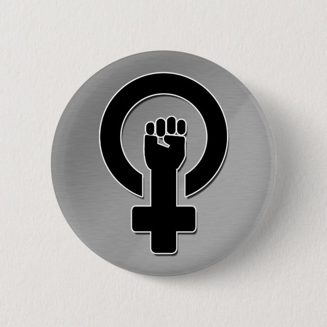 Femifist 6 Cm Round Badge (Front)
