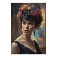 Feminine Apparel Portrait Timeless AI Art Sketch