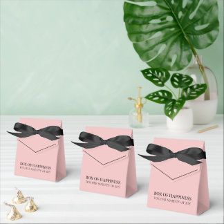 Feminine Birthday Party Favor Design | Blush Rose Favour Box