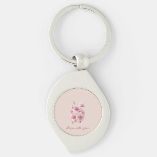 Feminine Bloom with Grace Botanical Key Ring