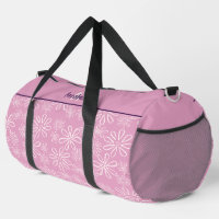 Feminine Blush Doodle Pattern On Pink