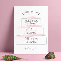 Feminine Blush Pink Elegant Tiered Cake Flavours