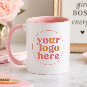 Feminine Branding Logo Mug for Business Owners