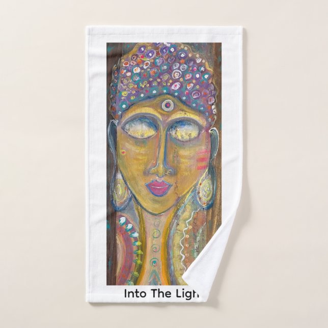 Feminine Buddha original art Hand Towel (Hand Towel)