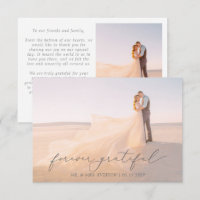 Feminine Calligraphy Full Bleed Photo Wedding Than