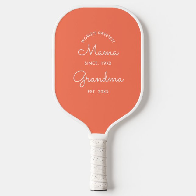 Feminine Chic Grandma Established  Pickleball Paddle (Front)