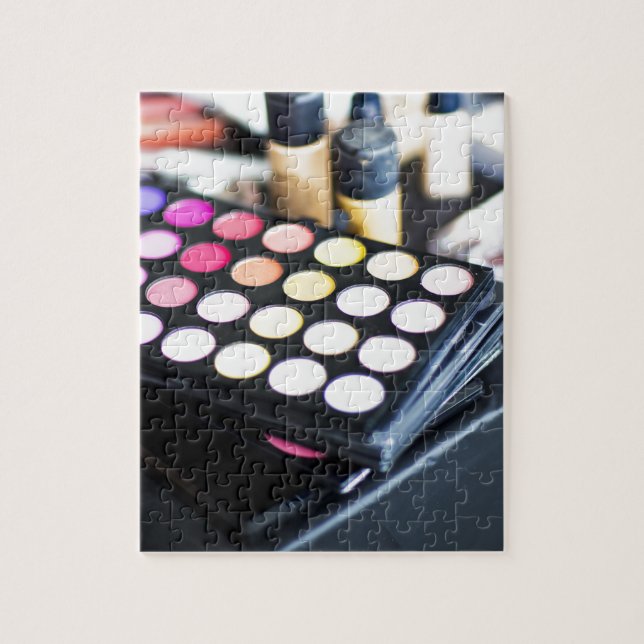 Feminine Colourful Makeup Artist Jigsaw Puzzle (Vertical)