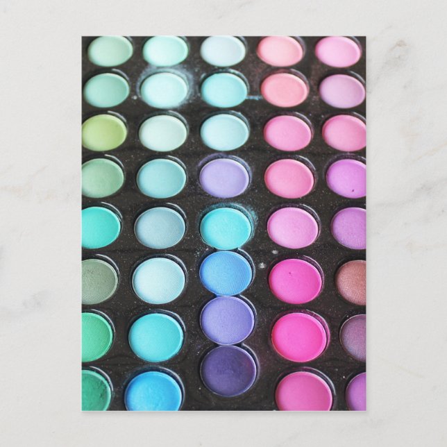 Feminine Colourful Makeup Artist Postcard (Front)