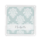Feminine Damask Pattern Monogram