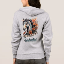 Feminine Elegance: Horse with Floral Necklace Tatt