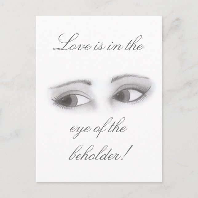 Feminine Eyes Postcard (Front)