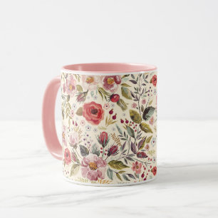 Feminine Floral Pattern Mug