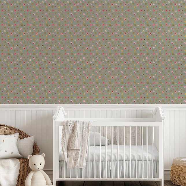 Feminine Flowers Floral Nursery Bedroom Livingroom Wallpaper (Creator Uploaded)