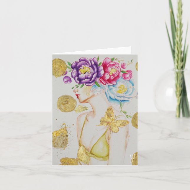 Feminine Genius Greeting Card #1 (Front)