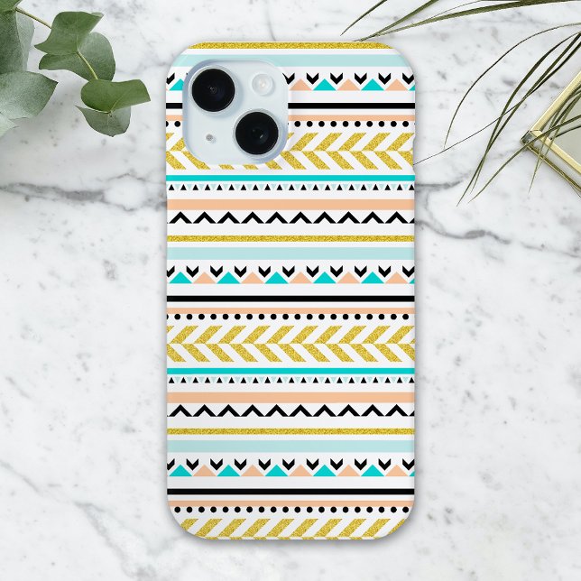 Feminine Geometric Aztec Inspired Pattern Case-Mate iPhone Case (Creator Uploaded)