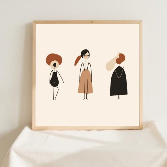 Feminine Geometric Line Art Set XI Poster (Creator Uploaded)