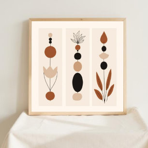 Feminine Geometric Line Art Set XX Poster