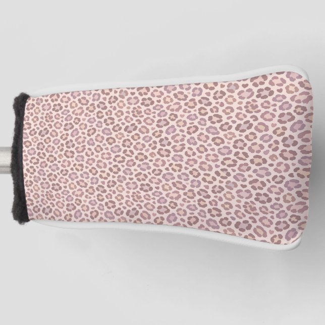 Feminine Leopard Pattern Golf Head Cover (Front)