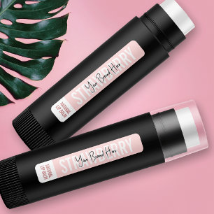 Feminine Modern Blush Pink Lipstick Lip Balm Tube