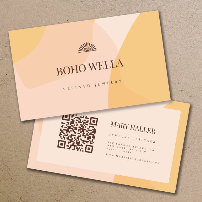 Feminine Modern Boho Business Card (Creator Uploaded)