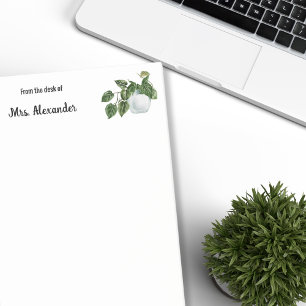 Feminine Modern Stylish Watercolor Monogram Post-it Notes