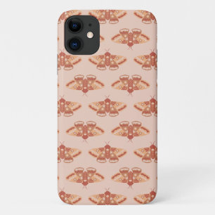 Feminine Nature Pattern – Coral Moth Design Case-Mate iPhone Case
